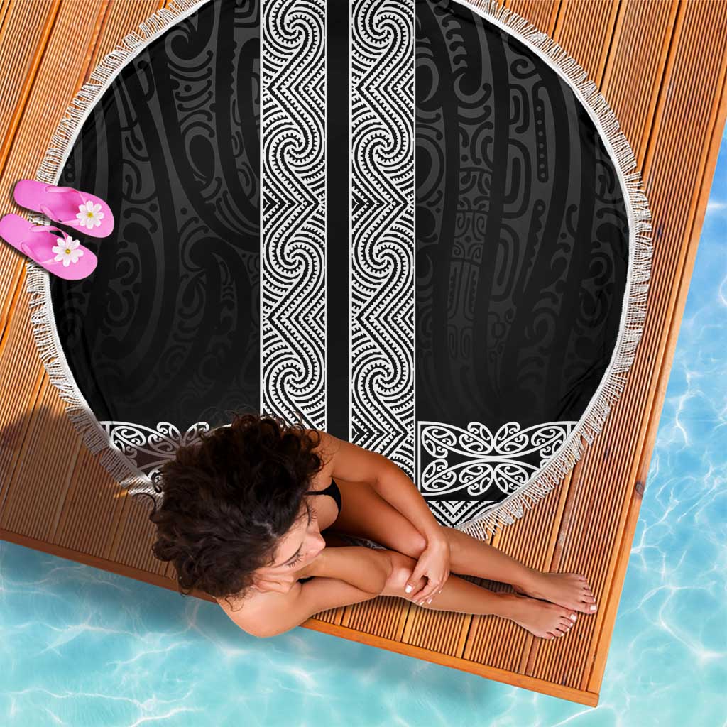 New Zealand Maori Kowhaiwhai Beach Blanket Pango Maui and Mangopare