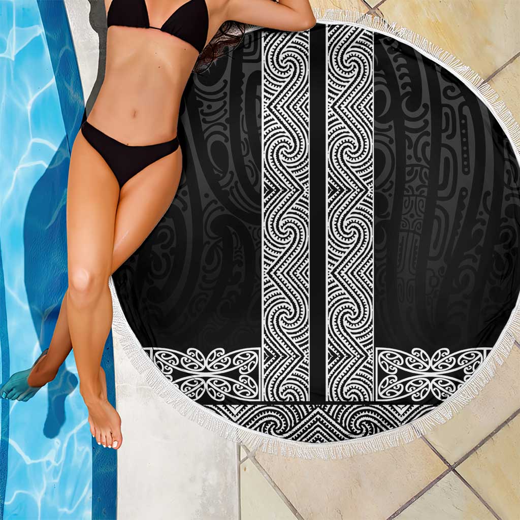 New Zealand Maori Kowhaiwhai Beach Blanket Pango Maui and Mangopare