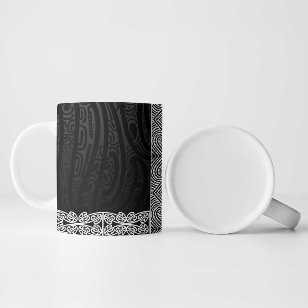New Zealand Maori Kowhaiwhai Ceramic Mug Pango Maui and Mangopare - Polynesian Pride