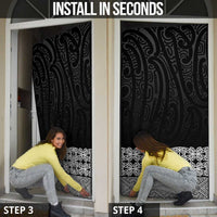 New Zealand Maori Kowhaiwhai Door Cover Pango Maui and Mangopare - Polynesian Pride