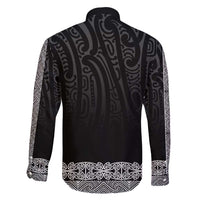 New Zealand Maori Kowhaiwhai Family Matching Off Shoulder Maxi Dress and Hawaiian Shirt Pango Maui and Mangopare