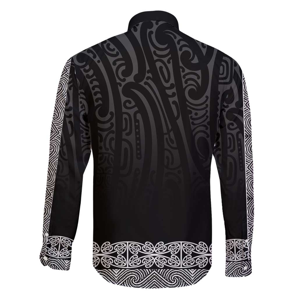 New Zealand Maori Kowhaiwhai Family Matching Tank Maxi Dress and Hawaiian Shirt Pango Maui and Mangopare