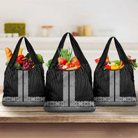 New Zealand Maori Kowhaiwhai Grocery Bag Pango Maui and Mangopare