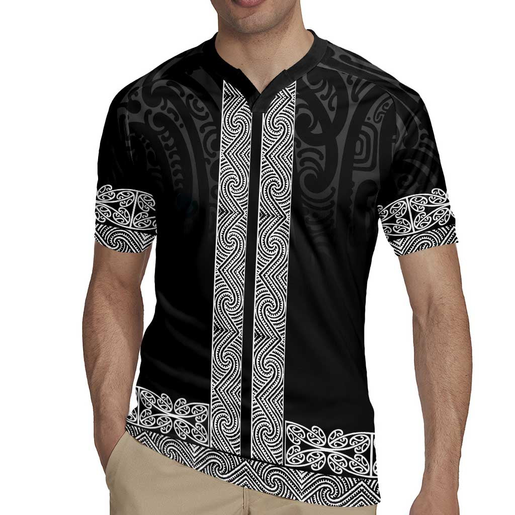 New Zealand Maori Kowhaiwhai Rugby Jersey Pango Maui and Mangopare