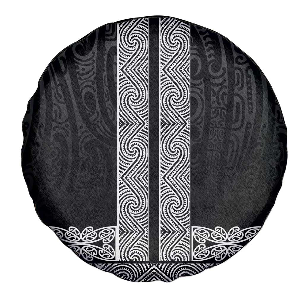 New Zealand Maori Kowhaiwhai Spare Tire Cover Pango Maui and Mangopare