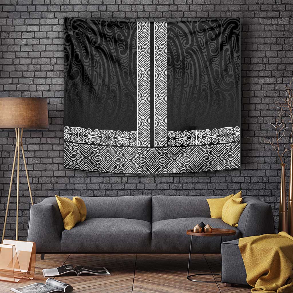 New Zealand Maori Kowhaiwhai Tapestry Pango Maui and Mangopare