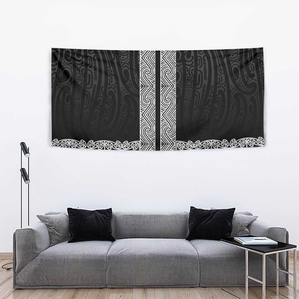 New Zealand Maori Kowhaiwhai Tapestry Pango Maui and Mangopare