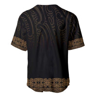 New Zealand Maori Kowhaiwhai Baseball Jersey Parauri Maui and Mangopare