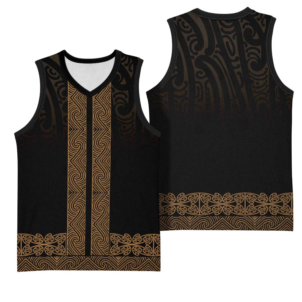 New Zealand Maori Kowhaiwhai Basketball Jersey Parauri Maui and Mangopare - Polynesian Pride