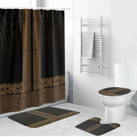 New Zealand Maori Kowhaiwhai Bathroom Set Parauri Maui and Mangopare - Polynesian Pride