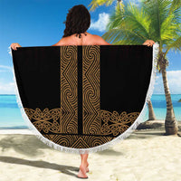 New Zealand Maori Kowhaiwhai Beach Blanket Parauri Maui and Mangopare