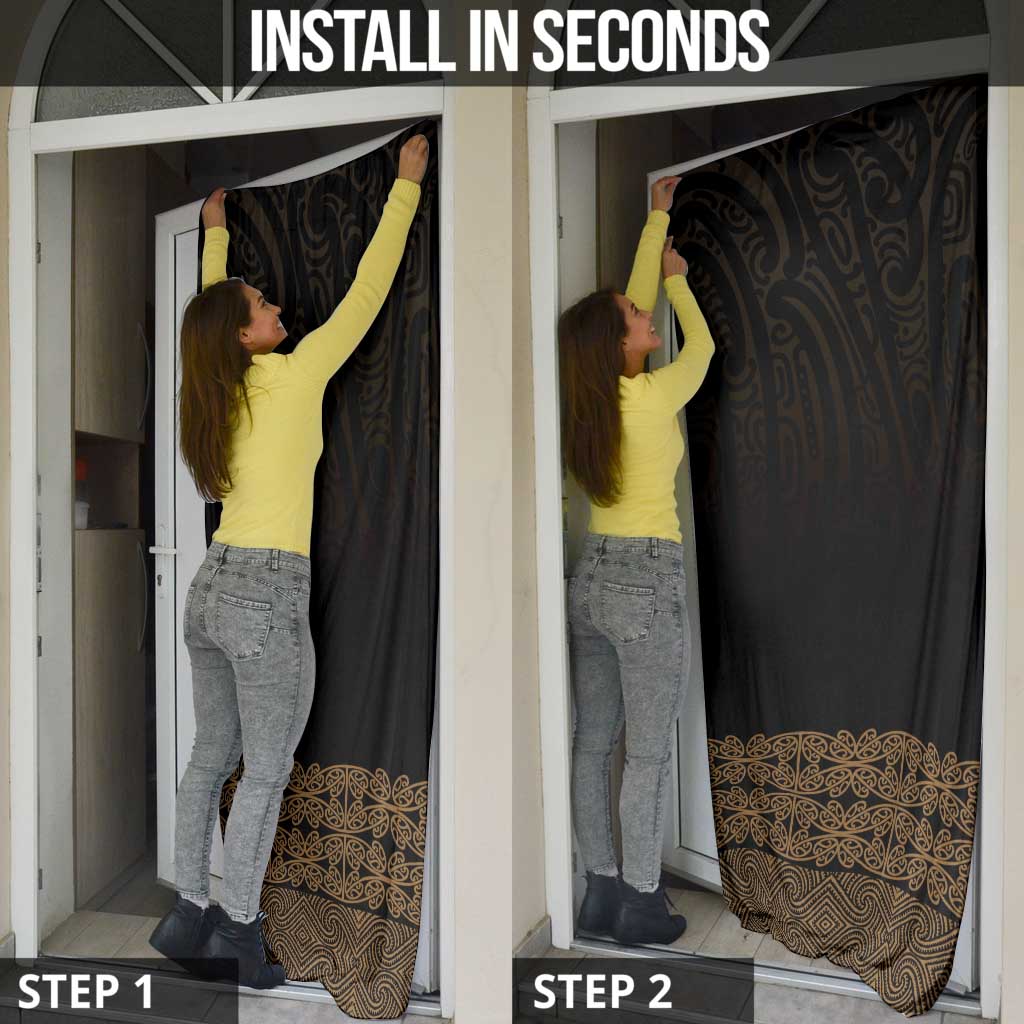 New Zealand Maori Kowhaiwhai Door Cover Parauri Maui and Mangopare - Polynesian Pride