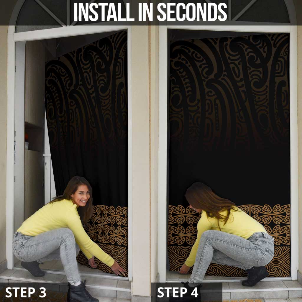 New Zealand Maori Kowhaiwhai Door Cover Parauri Maui and Mangopare - Polynesian Pride