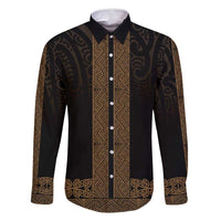 New Zealand Maori Kowhaiwhai Family Matching Mermaid Dress and Hawaiian Shirt Parauri Maui and Mangopare