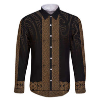 New Zealand Maori Kowhaiwhai Family Matching Puletasi and Hawaiian Shirt Parauri Maui and Mangopare