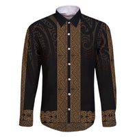 New Zealand Maori Kowhaiwhai Family Matching Short Sleeve Bodycon Dress and Hawaiian Shirt Parauri Maui and Mangopare