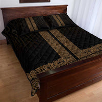 New Zealand Maori Kowhaiwhai Quilt Bed Set Parauri Maui and Mangopare