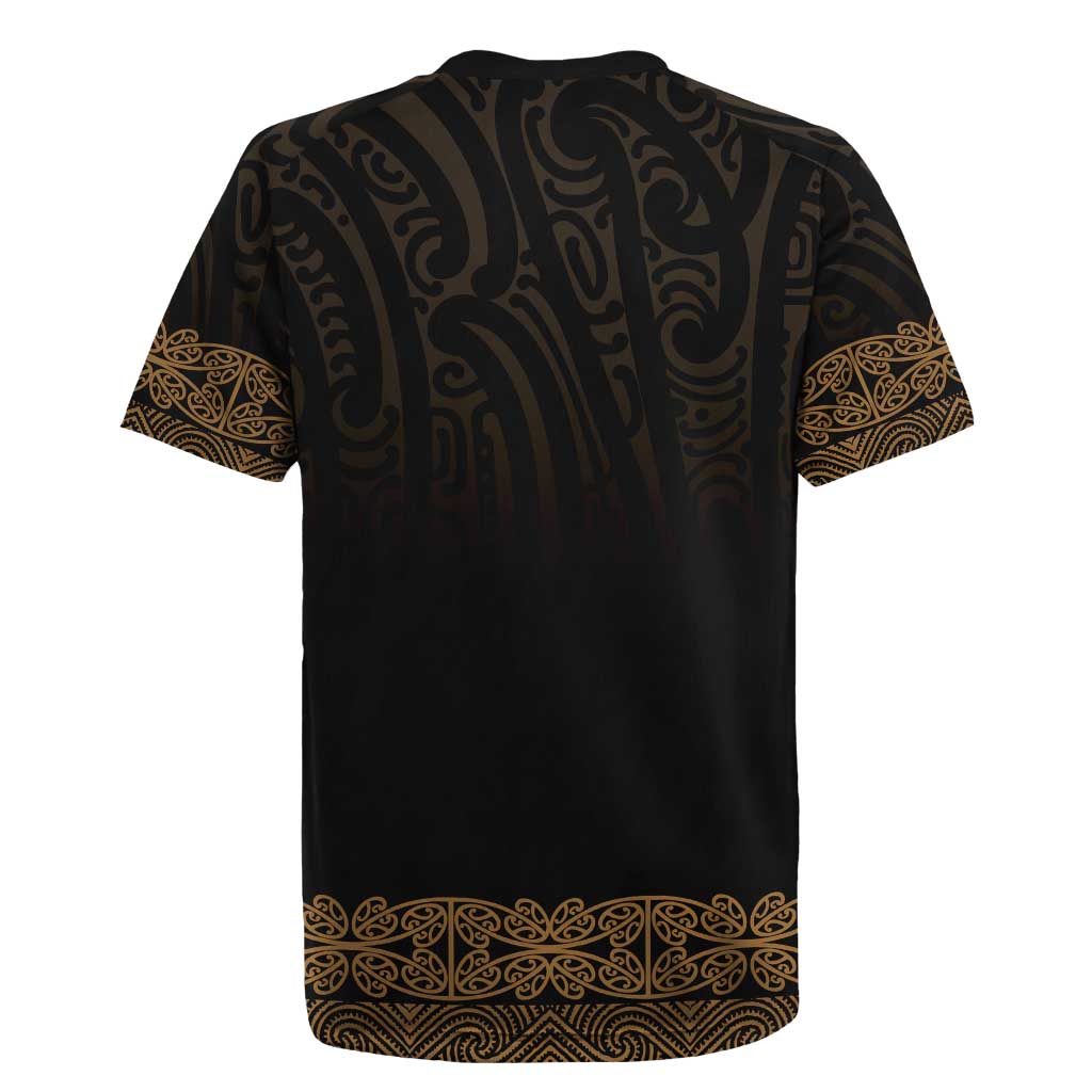 New Zealand Maori Kowhaiwhai Rugby Jersey Parauri Maui and Mangopare
