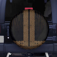New Zealand Maori Kowhaiwhai Spare Tire Cover Parauri Maui and Mangopare