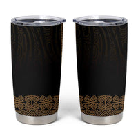 New Zealand Maori Kowhaiwhai Tumbler Cup Parauri Maui and Mangopare