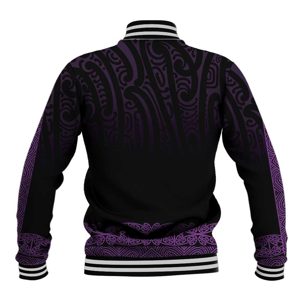 New Zealand Maori Kowhaiwhai Baseball Jacket Waiporoporo Maui and Mangopare