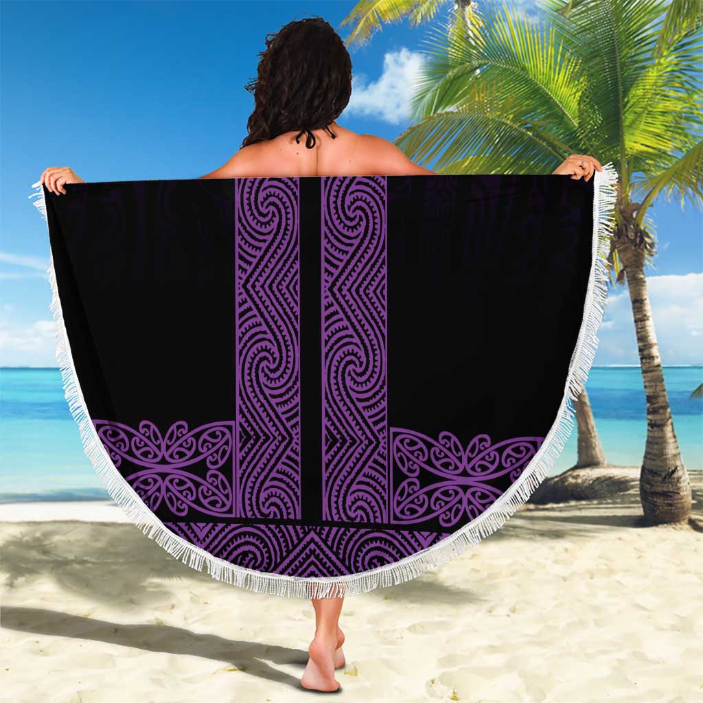 New Zealand Maori Kowhaiwhai Beach Blanket Waiporoporo Maui and Mangopare