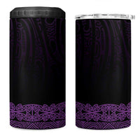 New Zealand Maori Kowhaiwhai 4 in 1 Can Cooler Tumbler Waiporoporo Maui and Mangopare