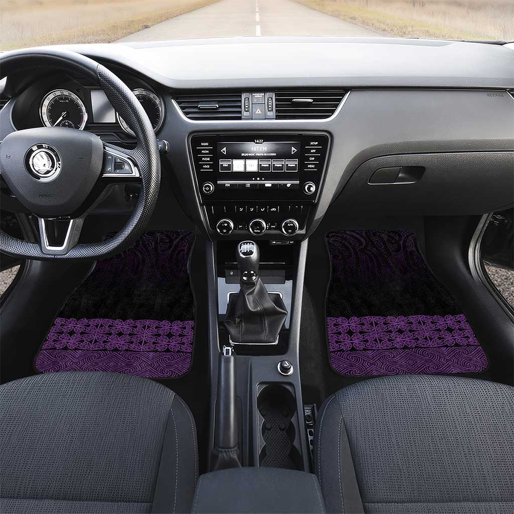 New Zealand Maori Kowhaiwhai Car Mats Waiporoporo Maui and Mangopare