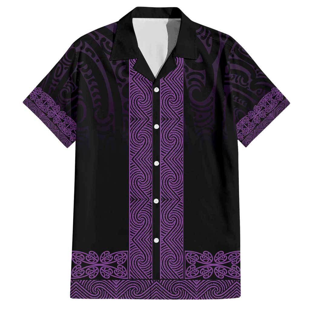 New Zealand Maori Kowhaiwhai Family Matching Short Sleeve Bodycon Dress and Hawaiian Shirt Waiporoporo Maui and Mangopare