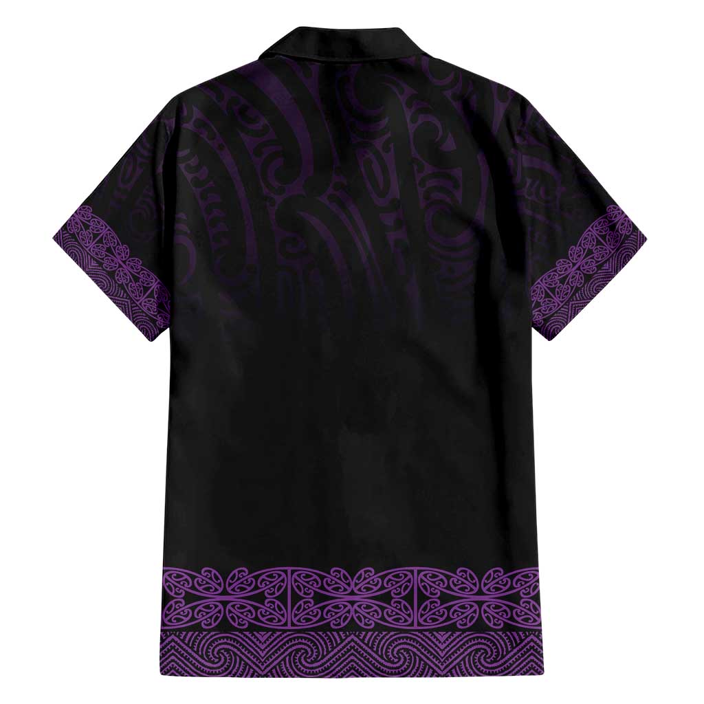 New Zealand Maori Kowhaiwhai Family Matching Short Sleeve Bodycon Dress and Hawaiian Shirt Waiporoporo Maui and Mangopare