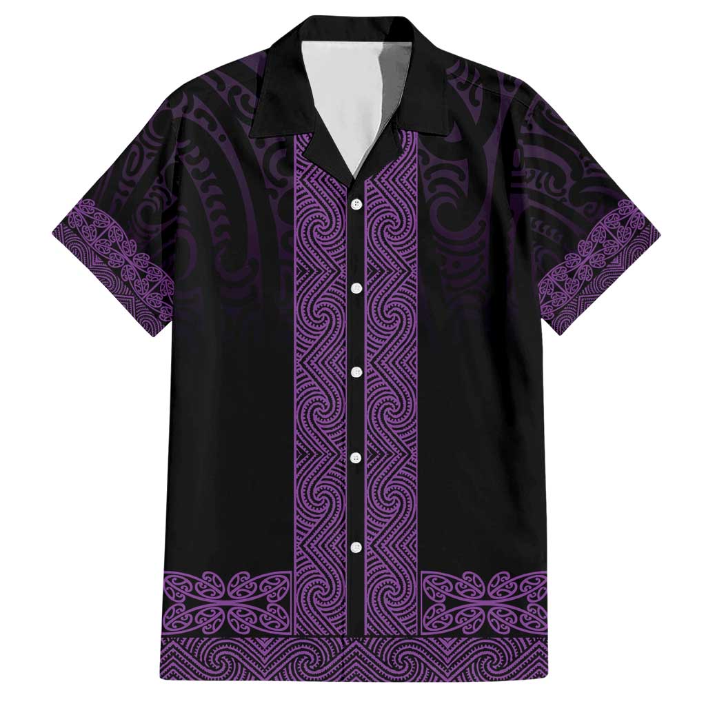 New Zealand Maori Kowhaiwhai Hawaiian Shirt Waiporoporo Maui and Mangopare