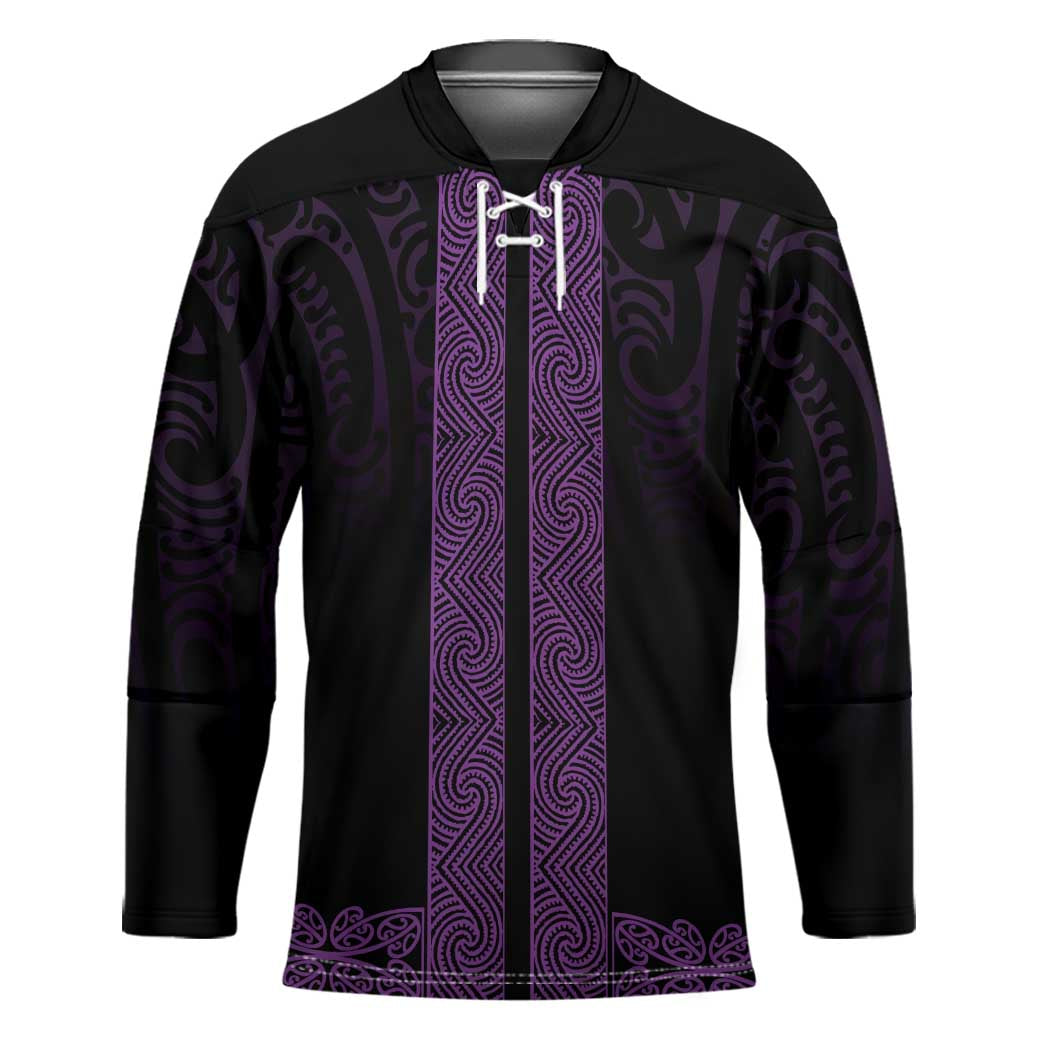 New Zealand Maori Kowhaiwhai Hockey Jersey Waiporoporo Maui and Mangopare - Polynesian Pride
