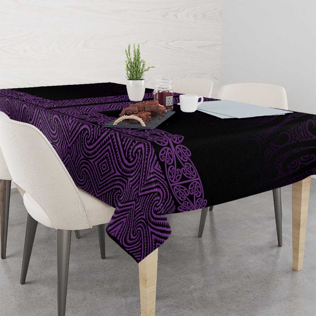 New Zealand Maori Kowhaiwhai Tablecloth Waiporoporo Maui and Mangopare