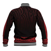 New Zealand Maori Kowhaiwhai Baseball Jacket Whero Maui and Mangopare