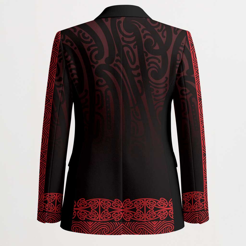New Zealand Maori Kowhaiwhai Blazer Whero Maui and Mangopare - Polynesian Pride