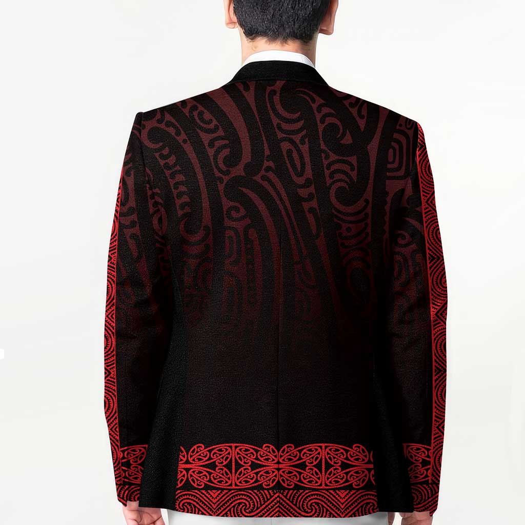New Zealand Maori Kowhaiwhai Blazer Whero Maui and Mangopare - Polynesian Pride