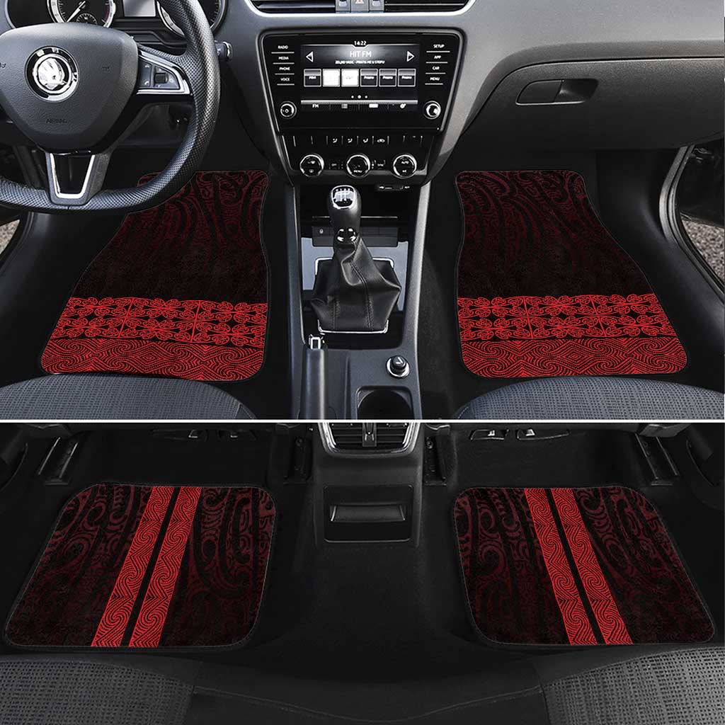 New Zealand Maori Kowhaiwhai Car Mats Whero Maui and Mangopare