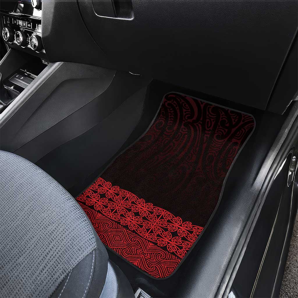 New Zealand Maori Kowhaiwhai Car Mats Whero Maui and Mangopare