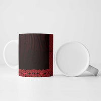 New Zealand Maori Kowhaiwhai Ceramic Mug Whero Maui and Mangopare - Polynesian Pride