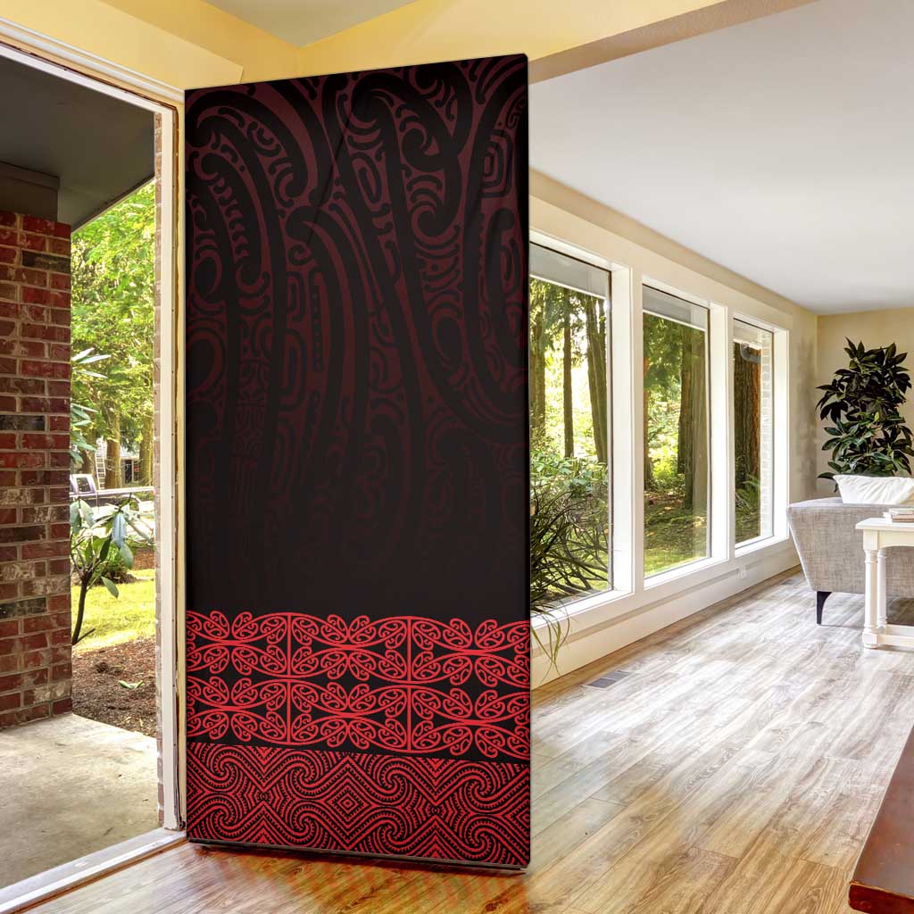 New Zealand Maori Kowhaiwhai Door Cover Whero Maui and Mangopare - Polynesian Pride