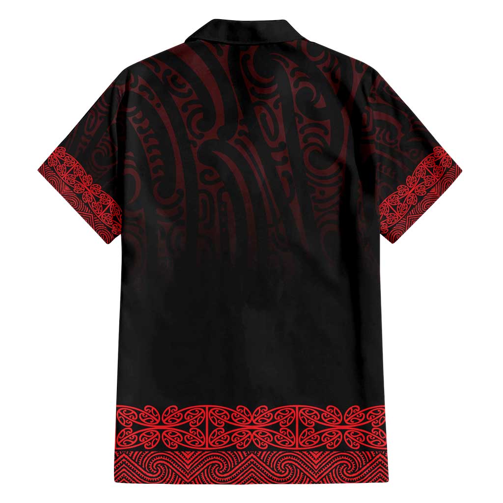 New Zealand Maori Kowhaiwhai Family Matching Off Shoulder Maxi Dress and Hawaiian Shirt Whero Maui and Mangopare