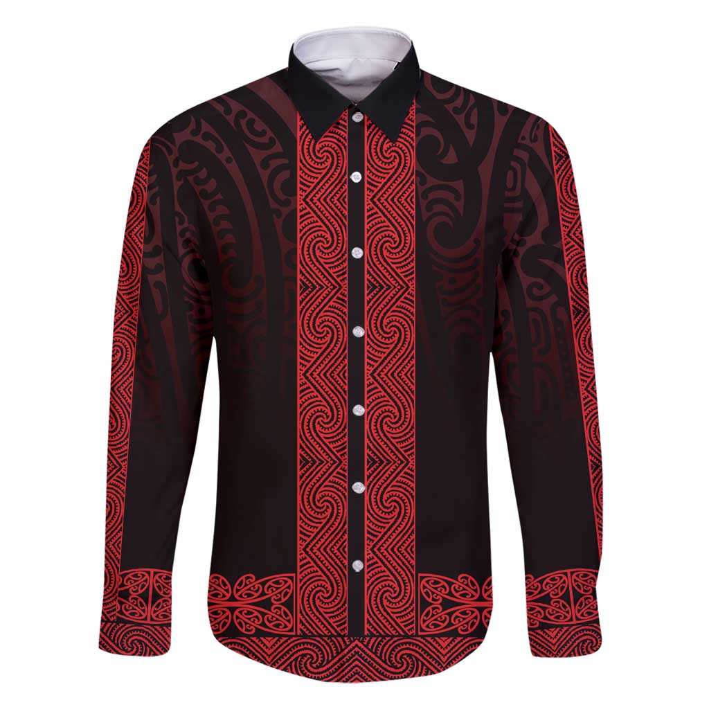 New Zealand Maori Kowhaiwhai Family Matching Off Shoulder Maxi Dress and Hawaiian Shirt Whero Maui and Mangopare