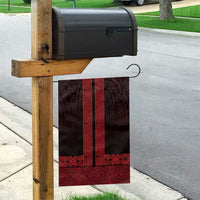 New Zealand Maori Kowhaiwhai Garden Flag Whero Maui and Mangopare