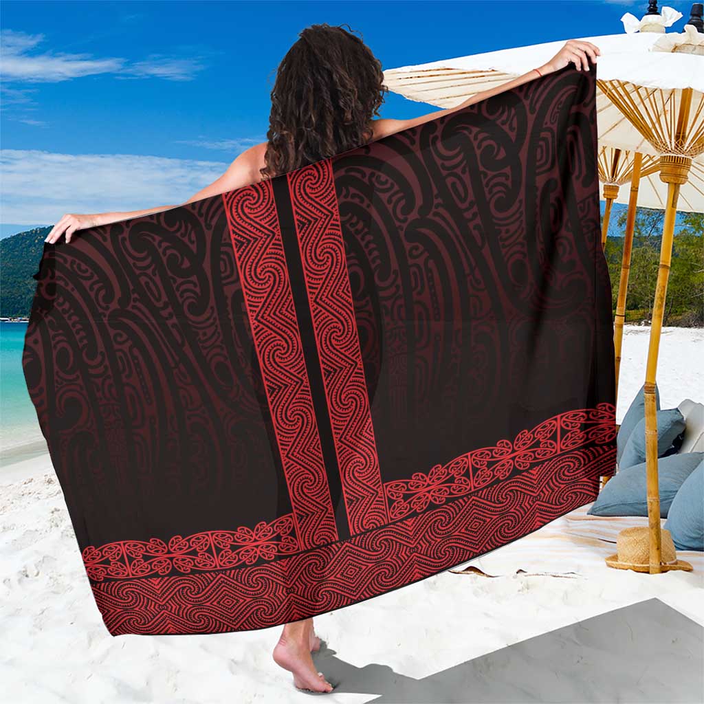 New Zealand Maori Kowhaiwhai Sarong Whero Maui and Mangopare