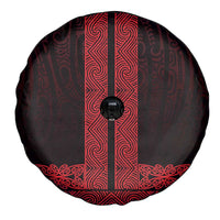 New Zealand Maori Kowhaiwhai Spare Tire Cover Whero Maui and Mangopare