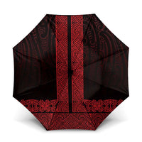 New Zealand Maori Kowhaiwhai Umbrella Whero Maui and Mangopare - Polynesian Pride