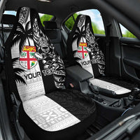 Custom Fiji New Zealand Car Seat Cover Maori mix Tapa Pattern Version LT9 One Size Black - Polynesian Pride