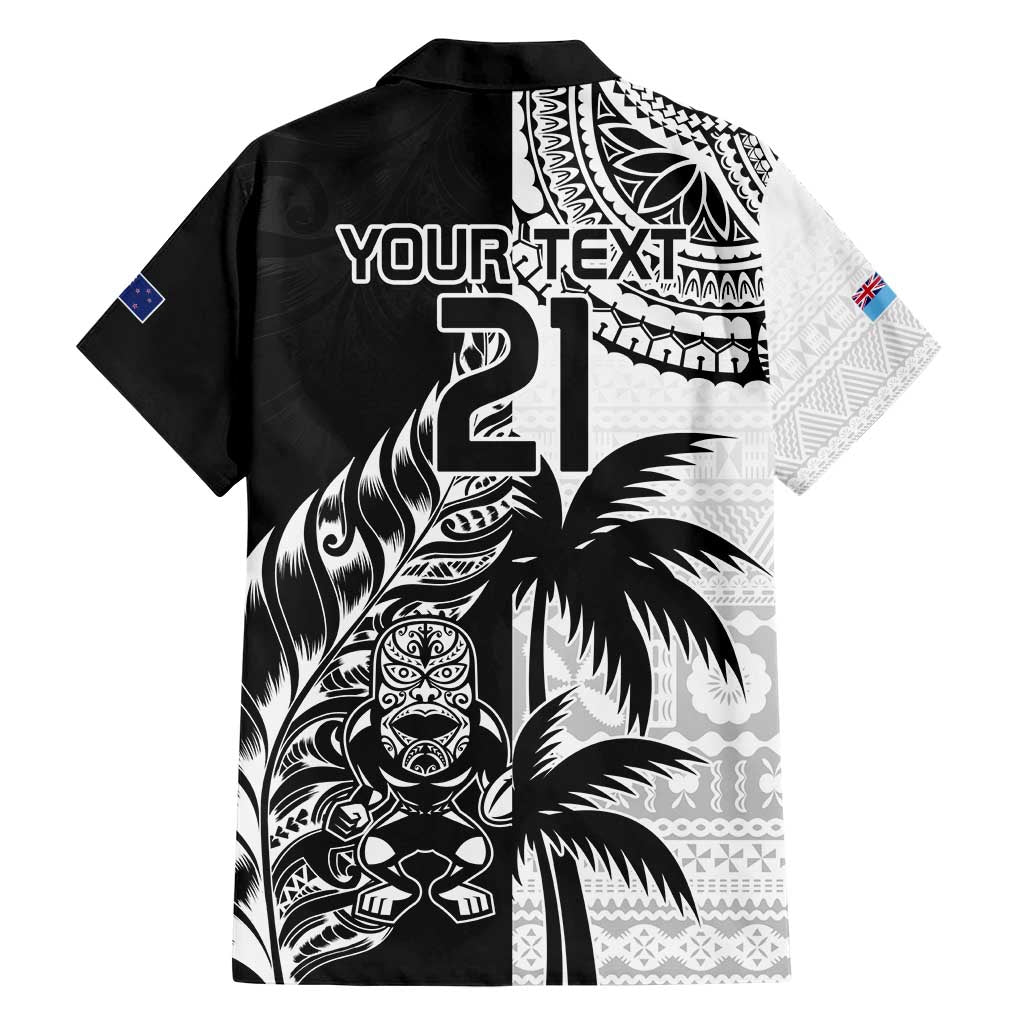 Custom Fiji New Zealand Hawaiian Shirt Maori mix Tapa Pattern Version LT9 - Polynesian Pride