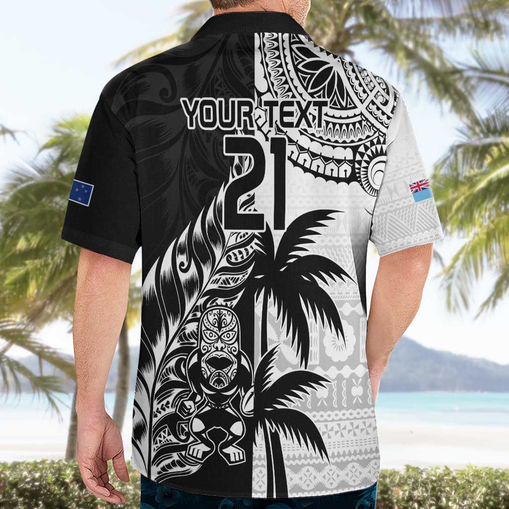 Custom Fiji New Zealand Hawaiian Shirt Maori mix Tapa Pattern Version LT9 - Polynesian Pride