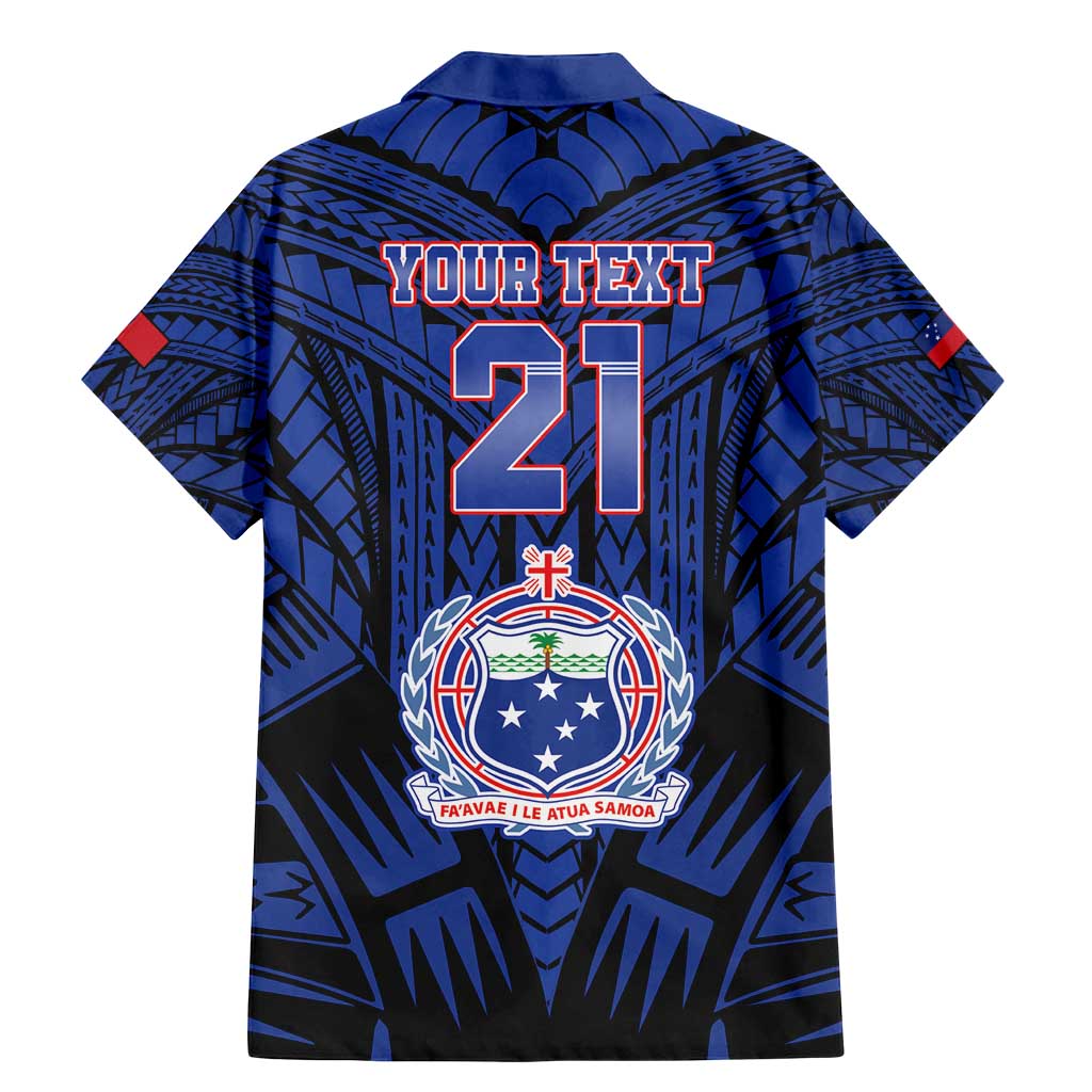 Custom Manu Samoa Sevens Rugby Family Matching Mermaid Dress and Hawaiian Shirt Samoan Tribal Tattoo